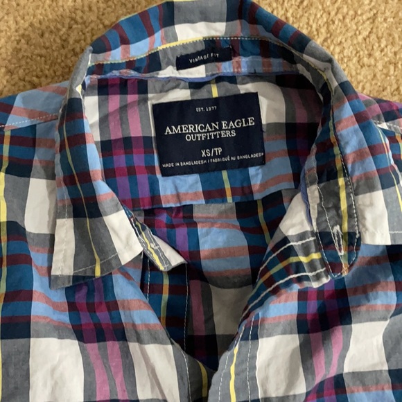American eagle short sleeve button down - Picture 2 of 3